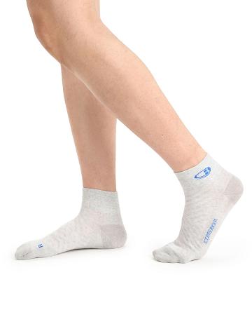 Ether / Lazurite Icebreaker Merino Run+ Ultralight Mini Men's Socks | AU 1049UZGT